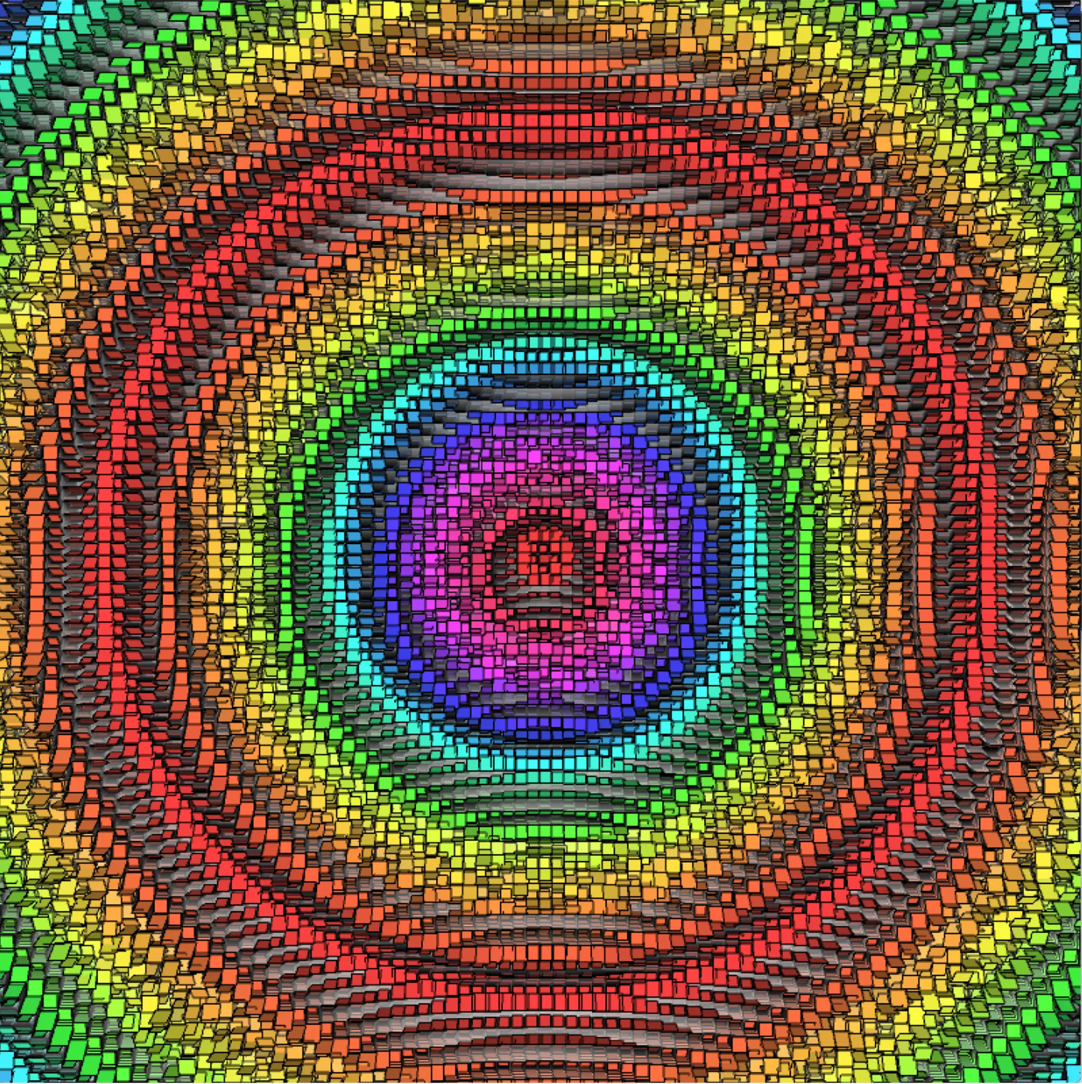 Generative art plot and vinyl-cut patterns