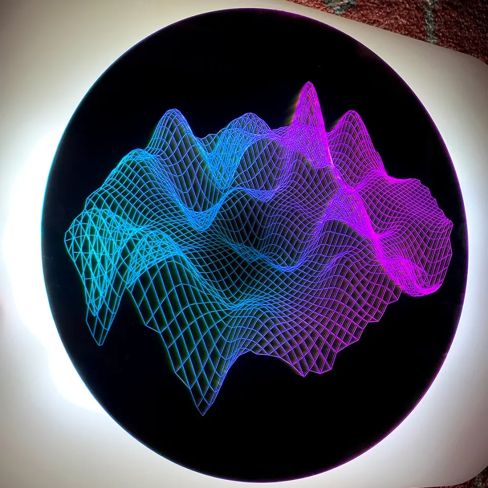 Aidan Lincoln Dichroic Infinity Mirror Laser Touchdesigner Light Sculpture