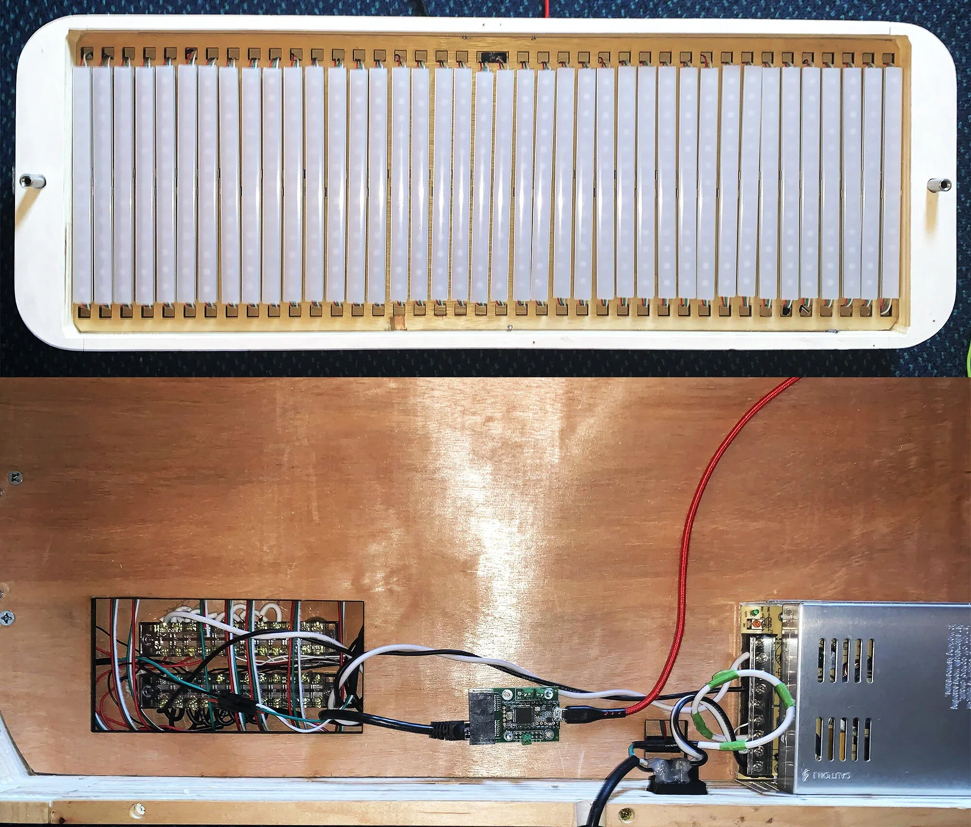 Insides of enclosure.