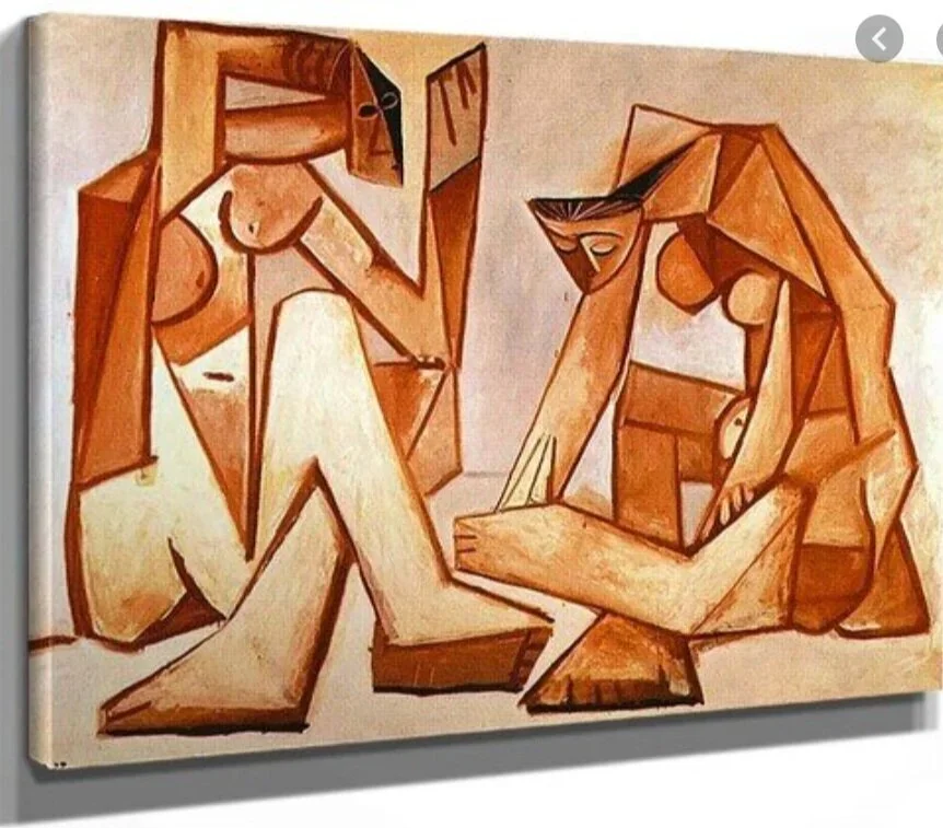 The physical sculpture which is projection mapped onto is inspired by Picasso’s “Two Women On A Beach”