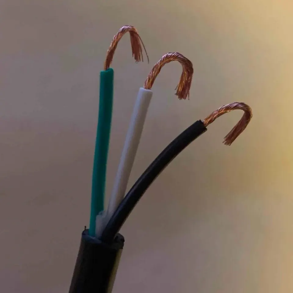 Strip outside tube, strip each wire, twist wires into half loop.